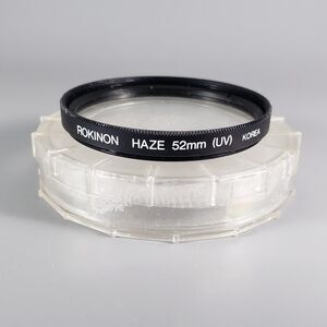 Rokinon 52mm UV Haze Protection Camera Lens Filter - w/ Protective Case